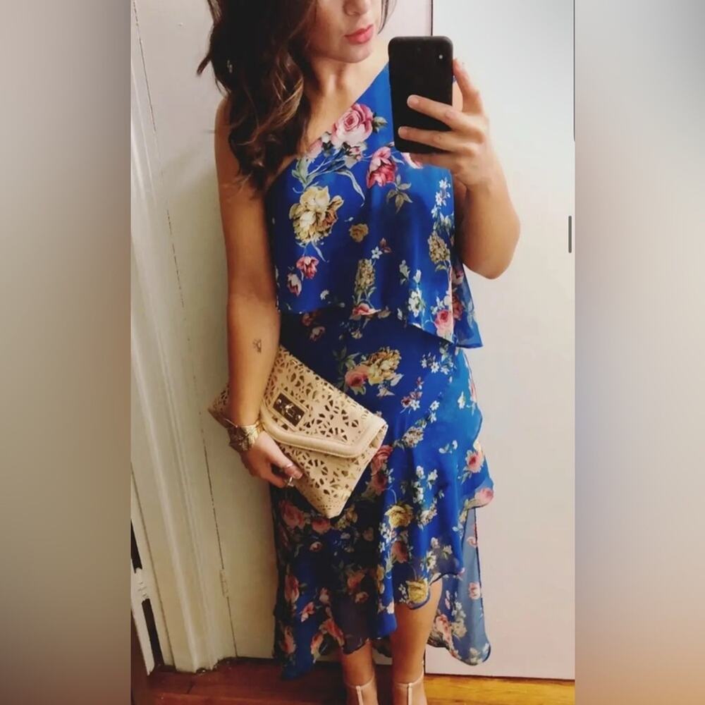 Slate & Willow Floral Blue Dress